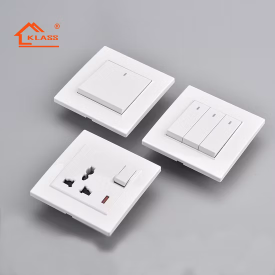 Klass Universal Socket for Home 1 2 3 4gang Switch and Socket with 13A and 1gang Light Switch