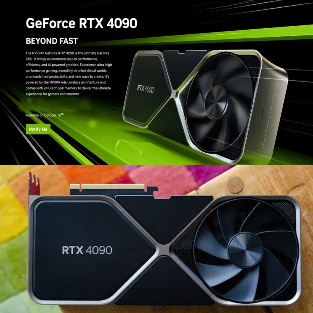 New in Stock Geforce Rtx 4080 4090 Ka3 L7 9500m S19XP GPU Rtx 3060 3070 3080 3090 Graphics Card Gaming Card Video Card