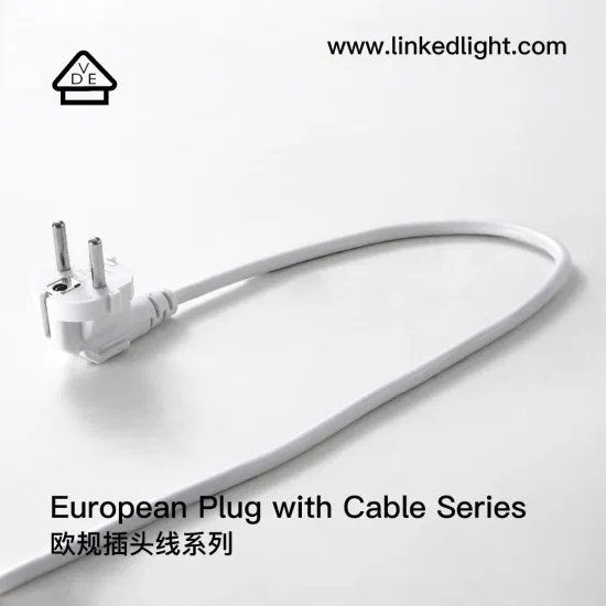 Schuko 2 Pole with Earthing Plug Power Connection Cable